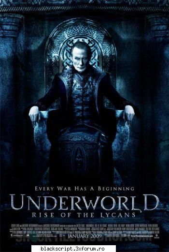 despre filmului rise of the lycans este plasata inainte de primele doua parti underworld si